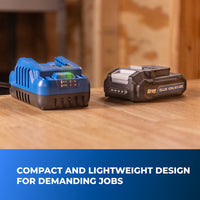 Blue Ion Battery and Charger Starter Kit - 20V