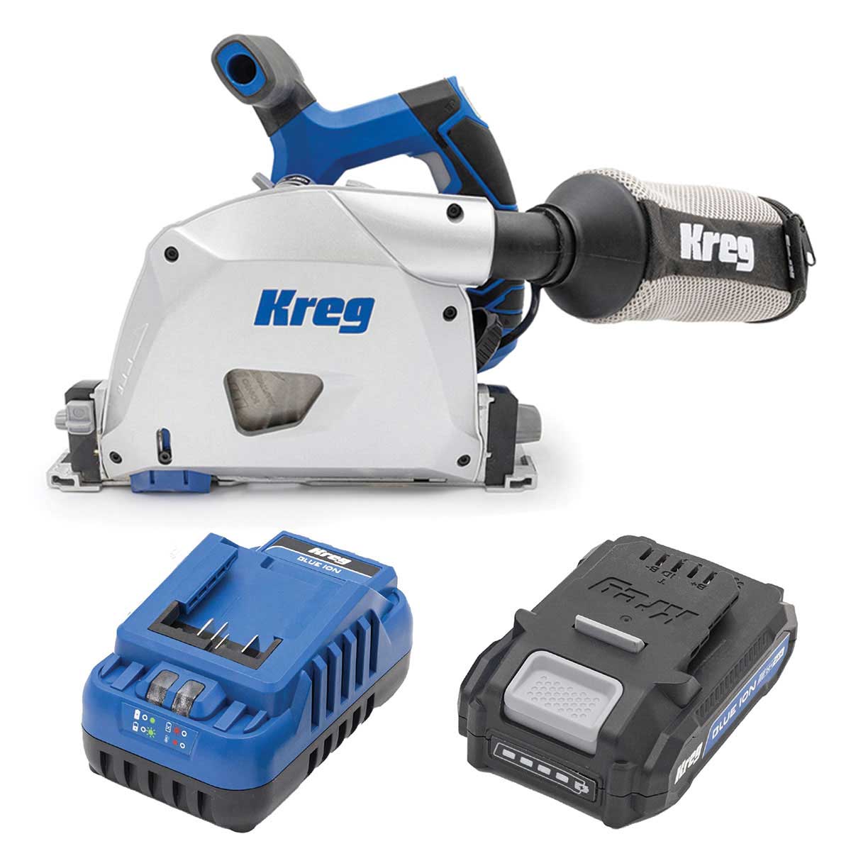 Ionic Drive 6-1/2" Plunge Saw with 2AH Battery and Charger Kit