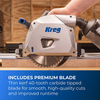 Ionic Drive 6-1/2" Plunge-Cut Track Saw Kit - 20V
