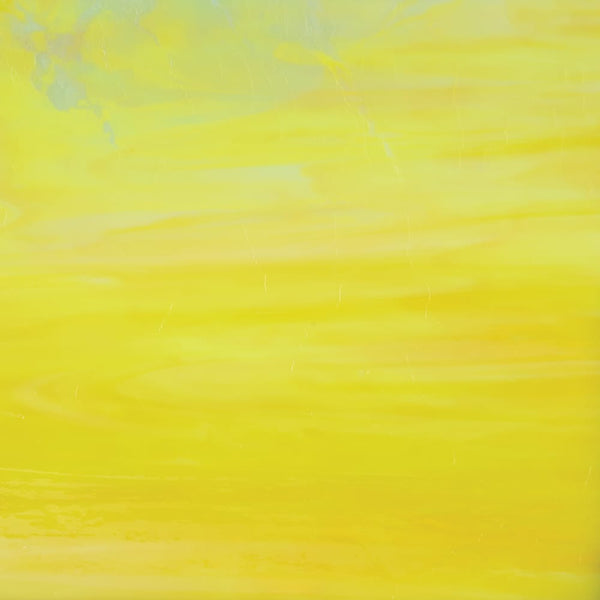 12" x 12" Stain Glass Panel – Smooth Bright Yellow