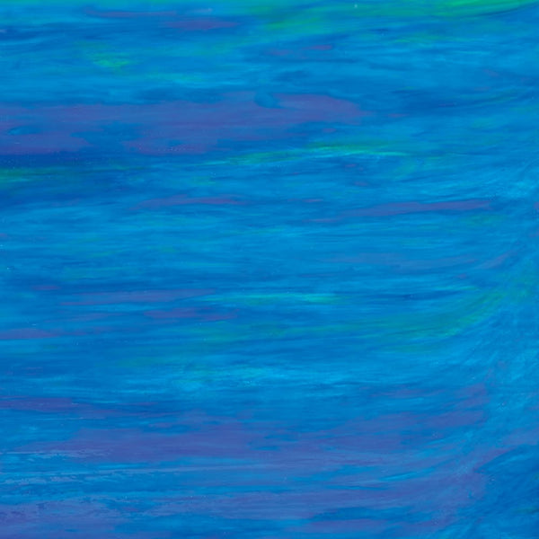 12" x 12" Stain Glass Panel – Smooth Deep Sea