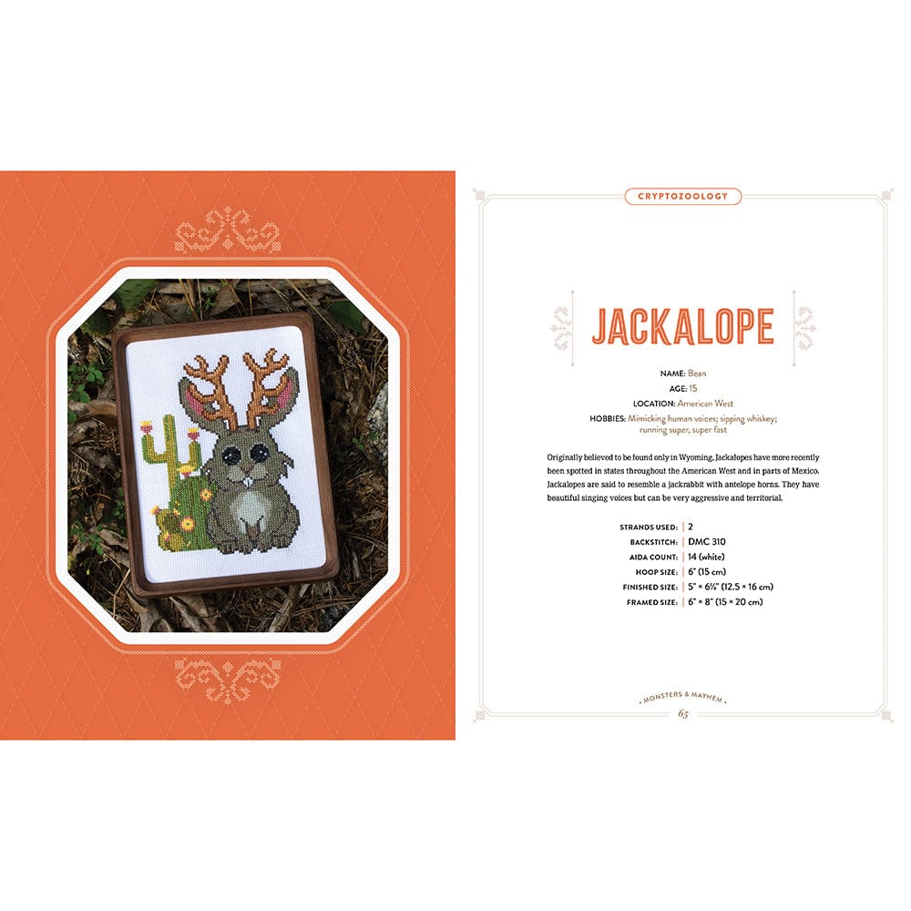 Monsters and Mayhem in Cross-Stitch: Designs and Instructions for 25 Creatures and Cryptids