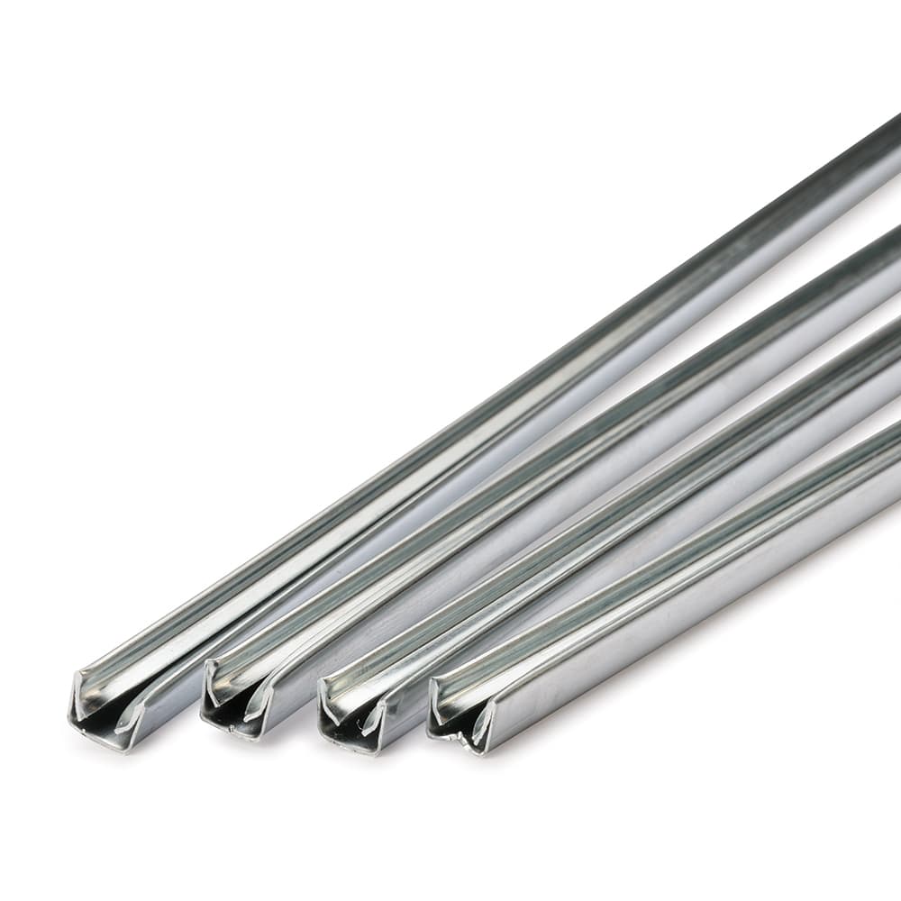 1/4" Zinc Edging for Stain Glass Projects - 36" Sticks - 4 Piece