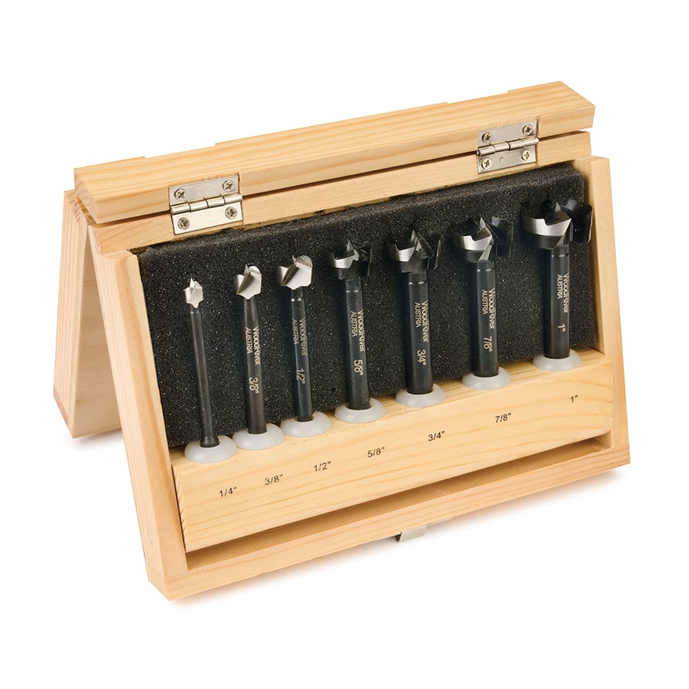 Forged Carbon Steel Forstner Bit Set – Imperial - 7 Piece