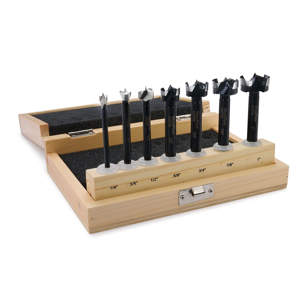 Forged Carbon Steel Forstner Bit Set – Imperial - 7 Piece