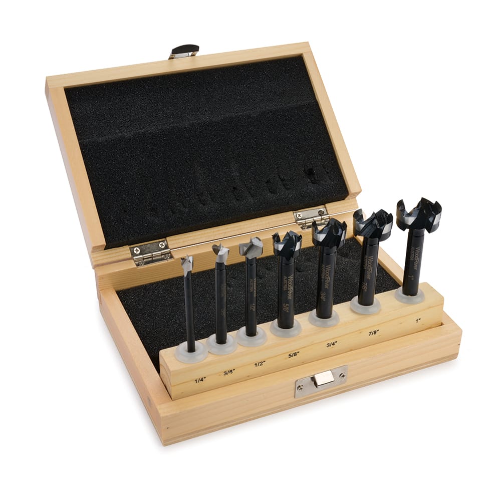 Forged Carbon Steel Forstner Bit Set – Imperial - 7 Piece