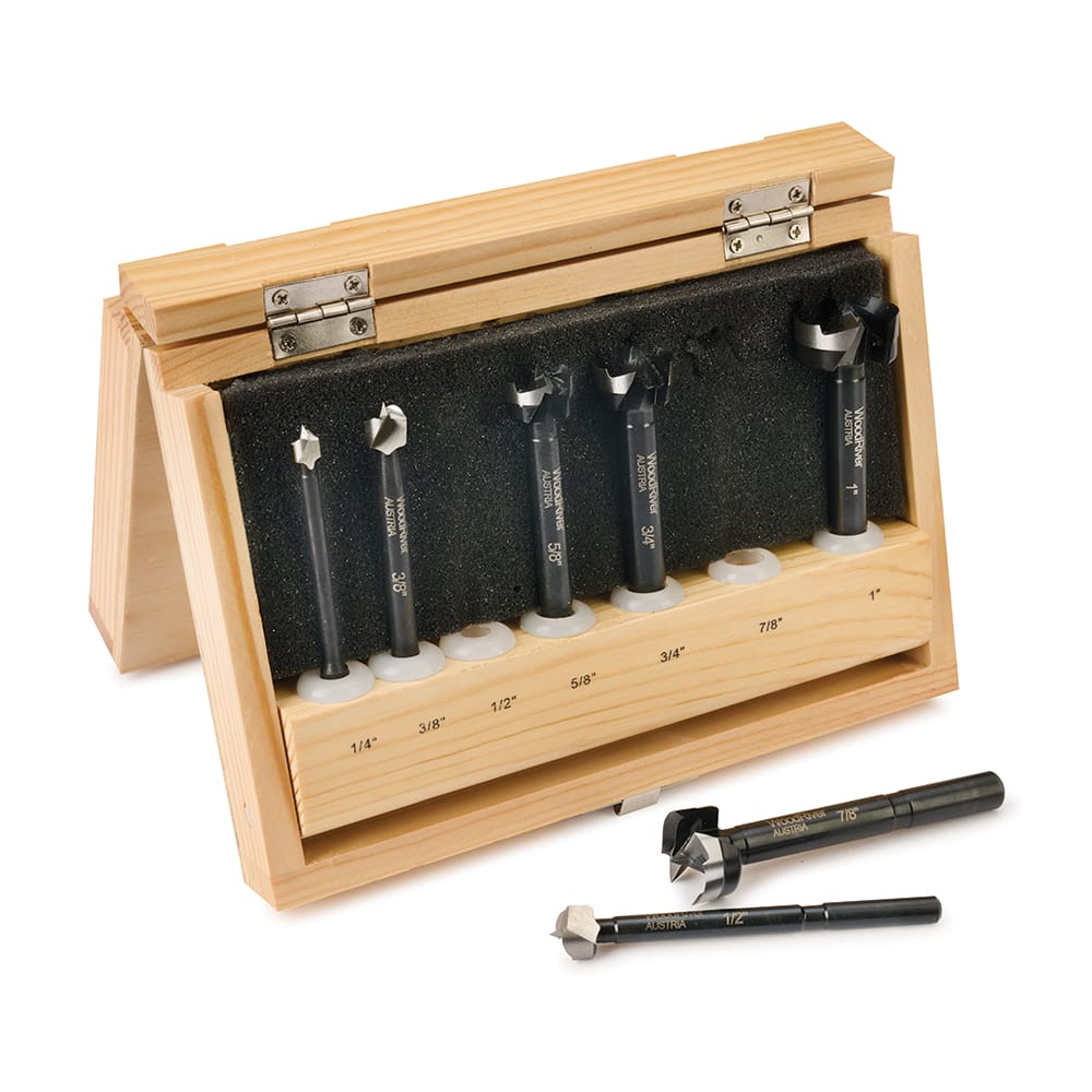 Forged Carbon Steel Forstner Bit Set – Imperial - 7 Piece
