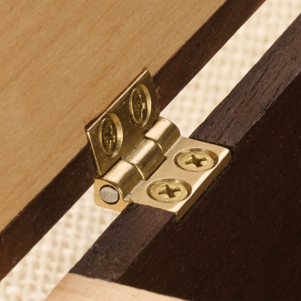Small Brass Box Hinge - 1 Pair