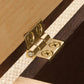 Small Brass Box Hinge - 1 Pair