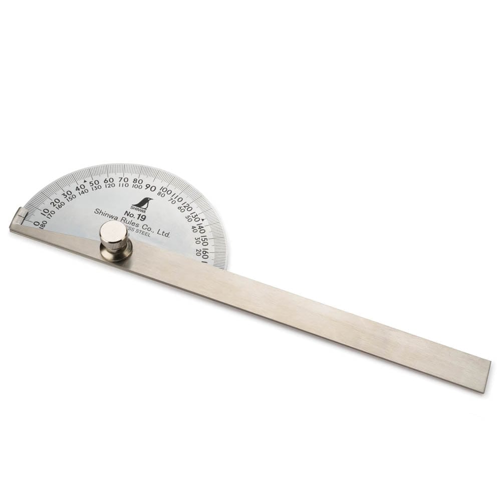 Half-Round Head Protractor with Adjustable Arm - No.19