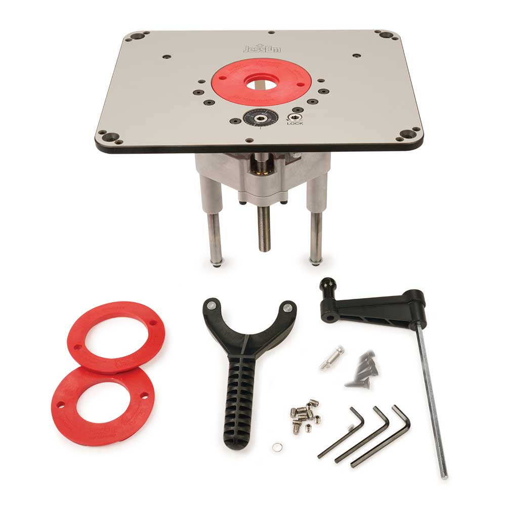 Jessem Router Lift Template.pdf JessEm Rout-R-Lift 3.5XT Router Lift for Table | Woodcraft