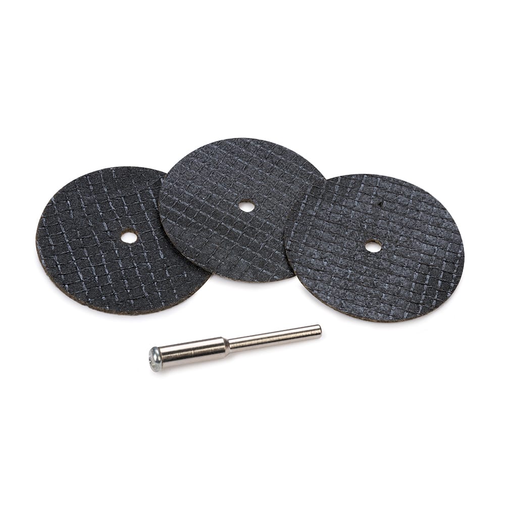 1-1/2" Reinforced Cut Off Wheel - 1/8" Shank - 3 Piece