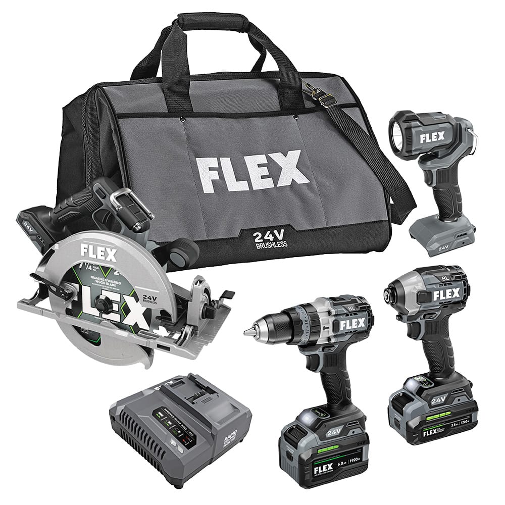 Hammer Drill, Impact Driver, CircSaw Work Lght Kit
