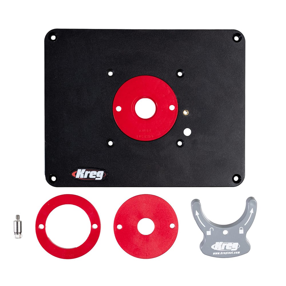 Precision Router Table Insert Plate - Predrilled for Kreg Routers