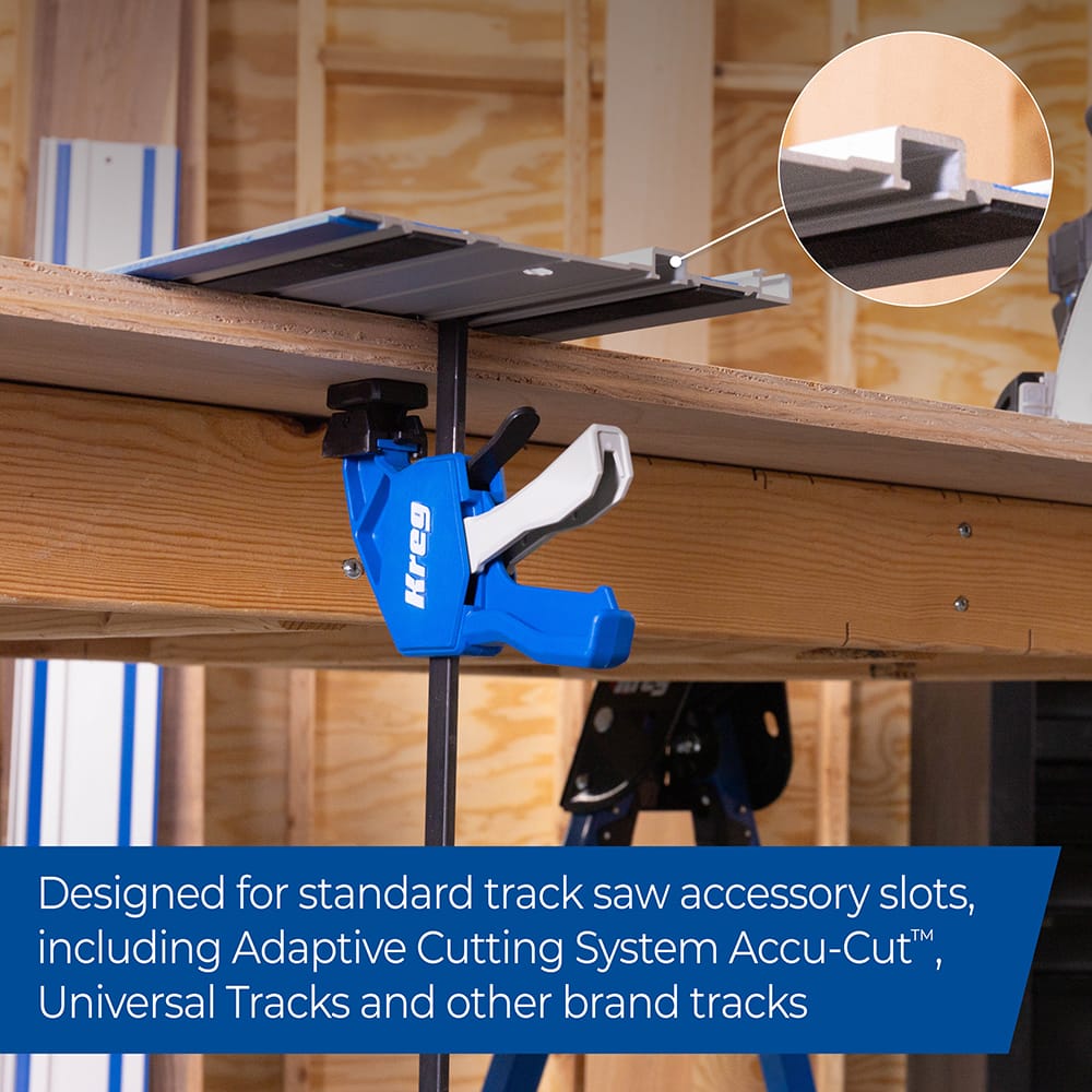 Track Saw Track Clamp for Guide Rails