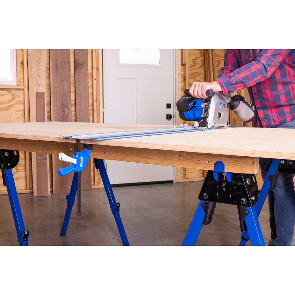 Track Saw Track Clamp for Guide Rails