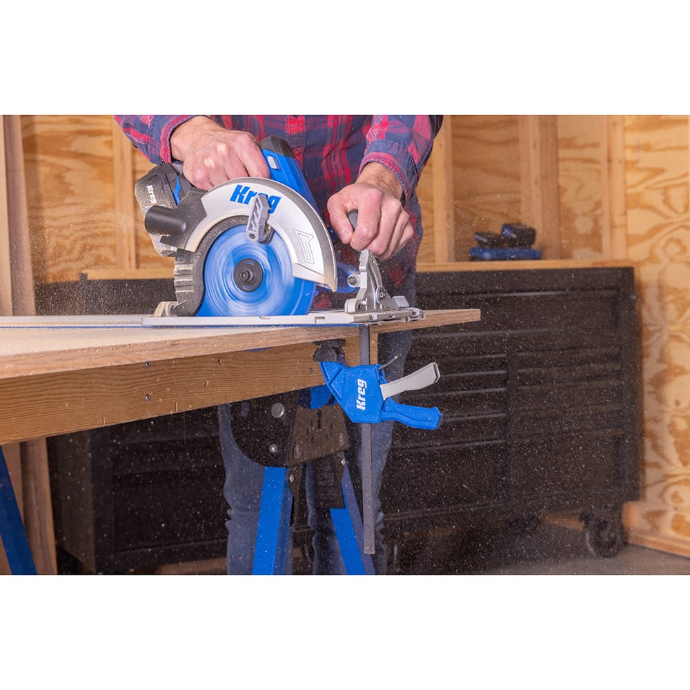 Track Saw Track Clamp for Guide Rails