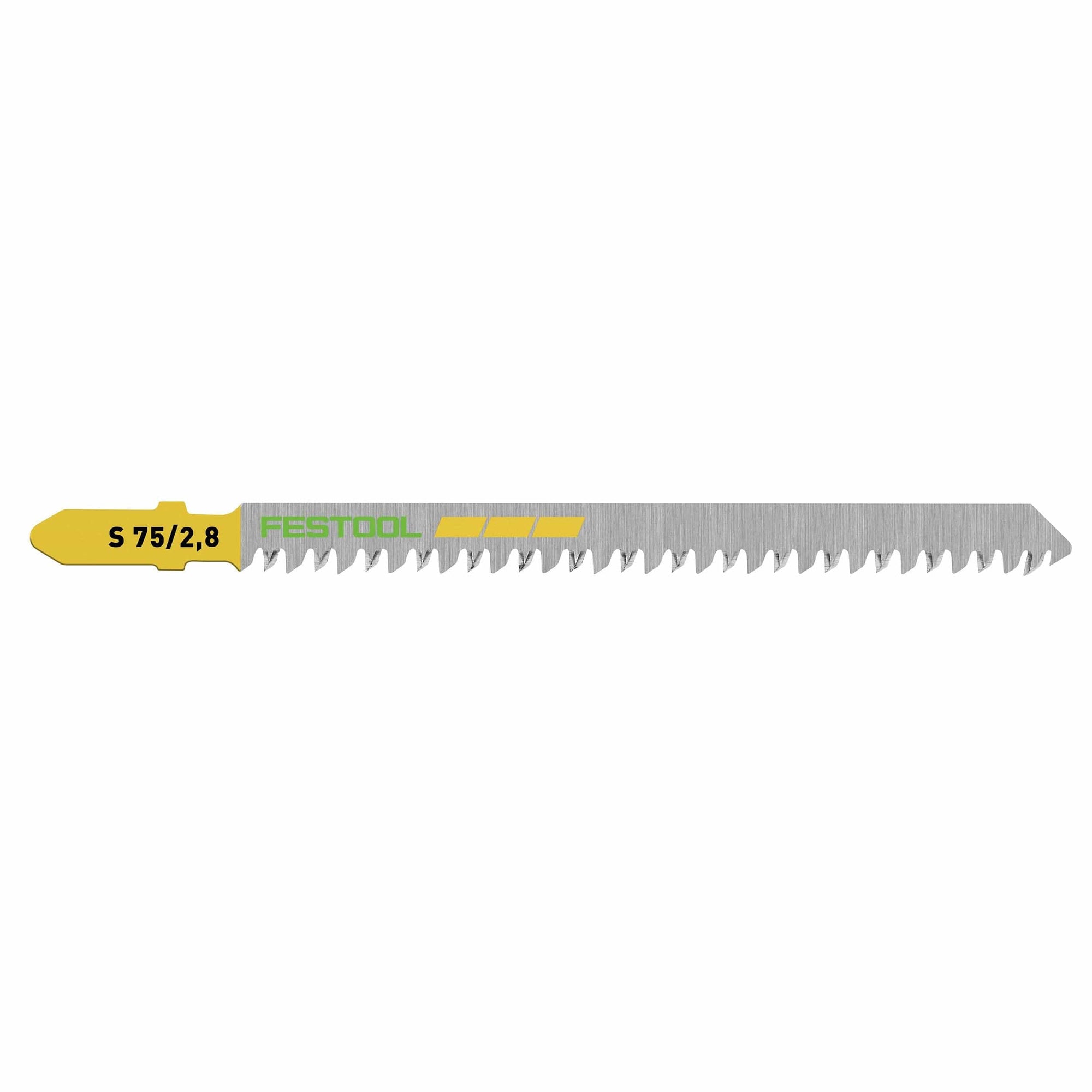 Straight Cut Wood Jigsaw Blade, 75mm L, 2.8 pitch, 5 pack alt 0