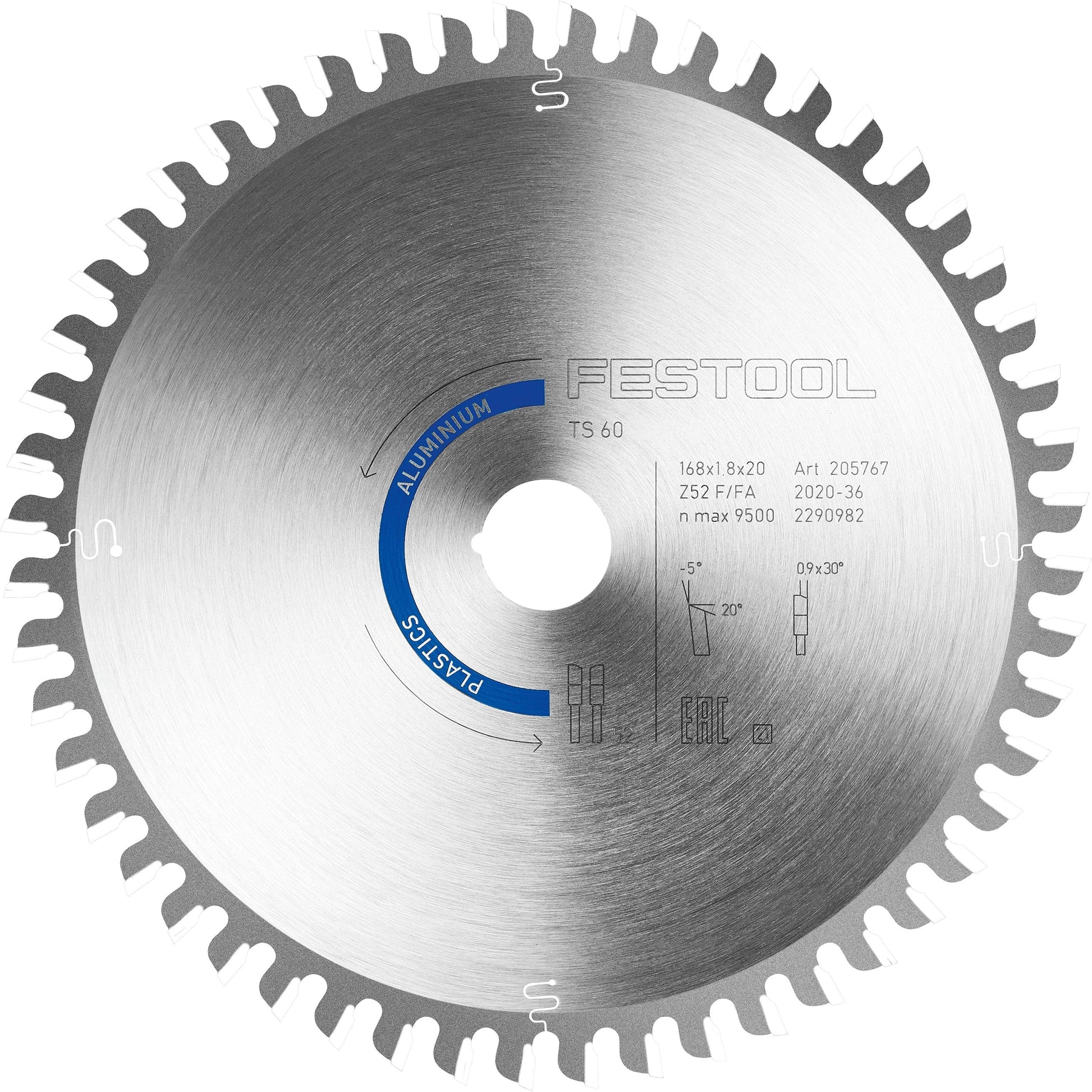 Aluminum Saw Blade 52T - TS 60 alt 0