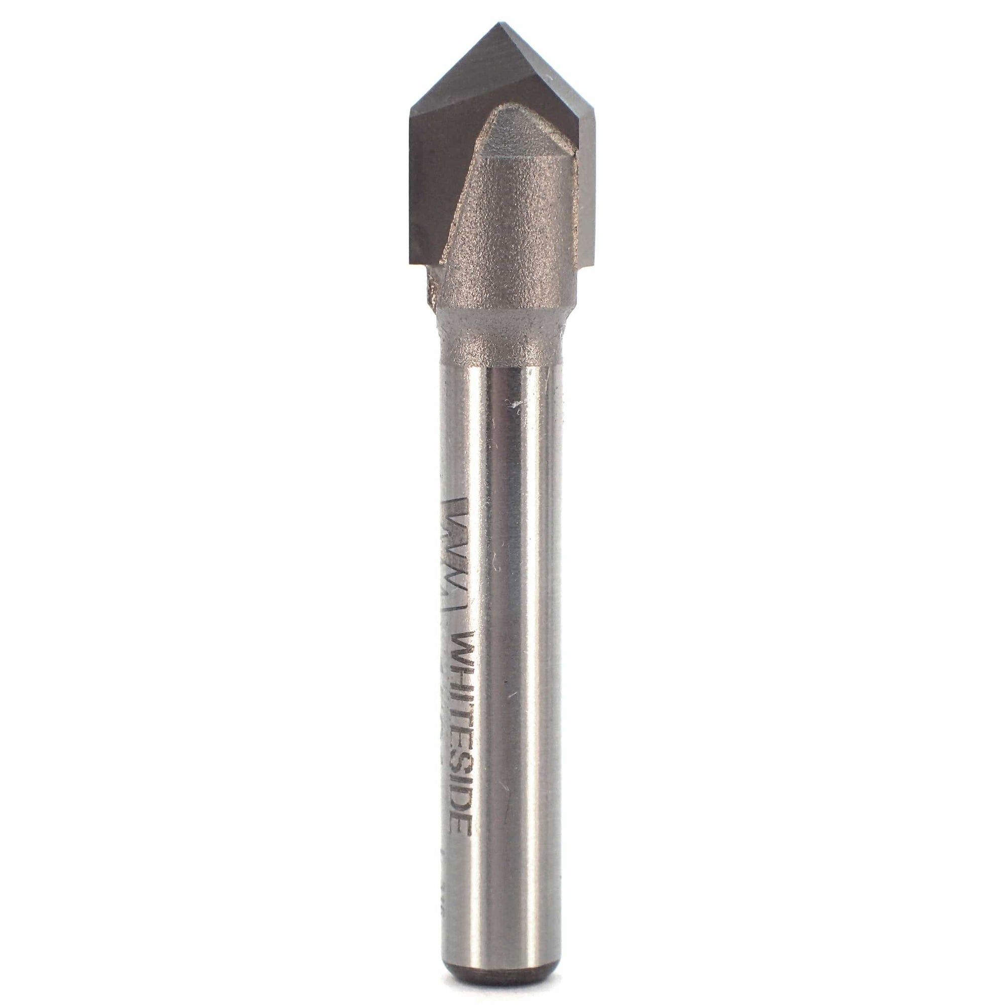 1501 V Groove Router Bit 1/4" SH 3/8" D X 3/16" P X 1-7/8" OL