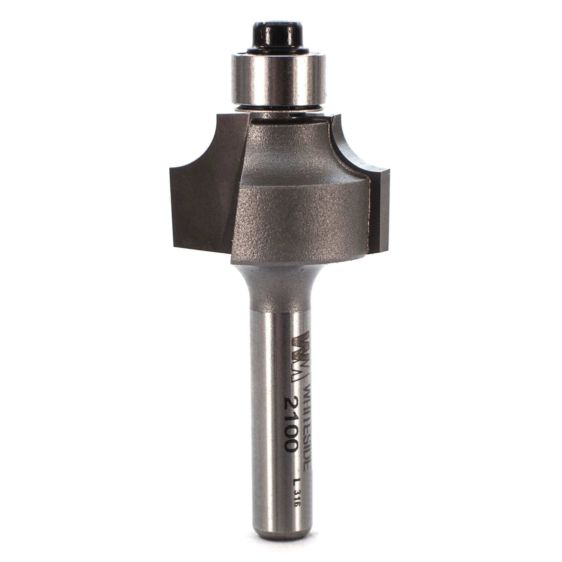2100 Beading Router Bit 1/4" SH 3/16" R X 7/8" D X 1/2" CL alt 0