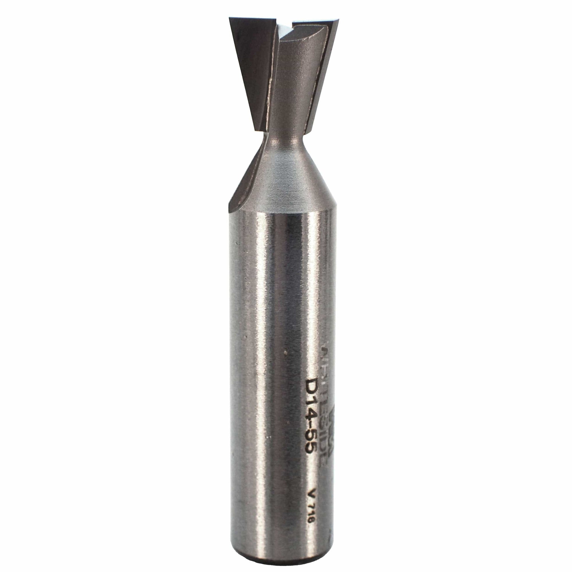 D14-55 Dovetail Router Bit 14 Degree 1/2" SH 1/2" D x 1/2" C x 2-1/2" OL alt 0