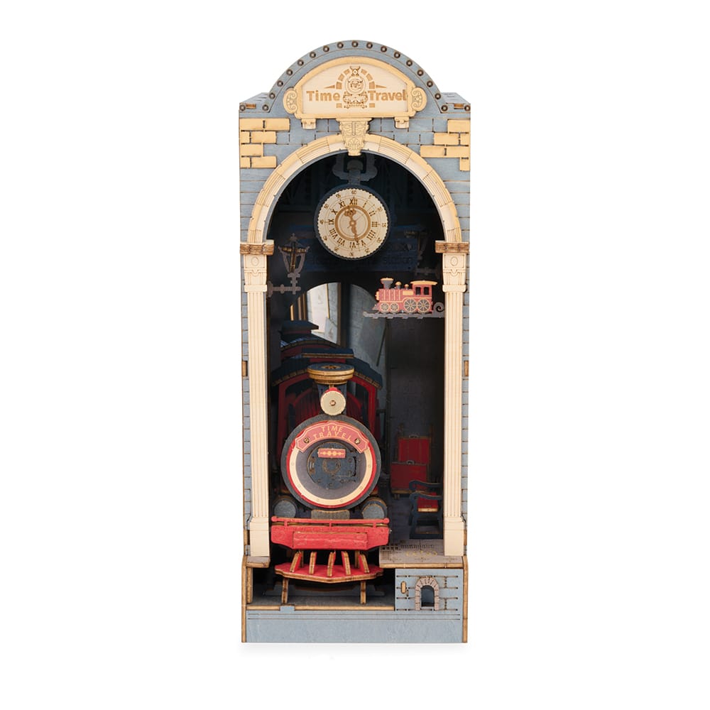 Time Travel Book Nook 3D Wood Puzzle Kit