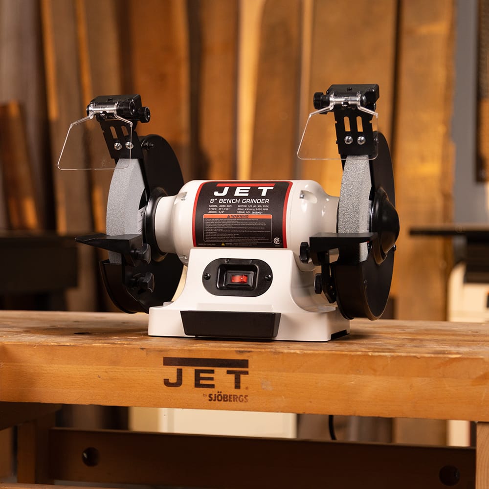 8" BENCH GRINDER - JWBG-8HS - 1/2 HP - 1PH - 120V