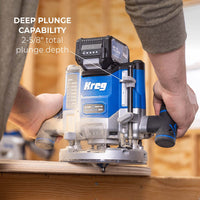 20V Ionic Drive 2-1/4 Peak HP Plunge Router- Bare Tool