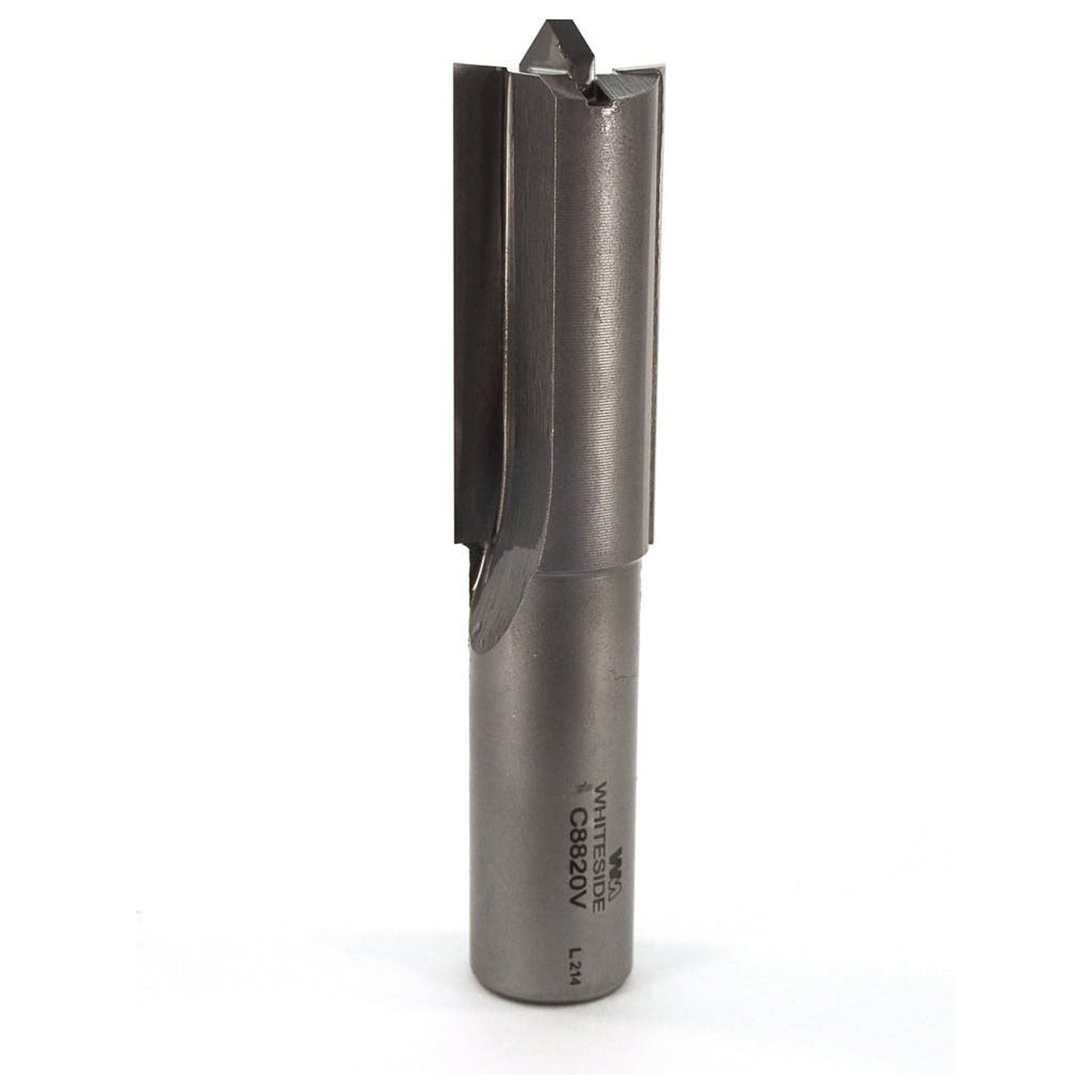 CNC Router Bit Vee Bottom 3/4" SH 7/8" CD 2" CL 3-1/4" OL 2 FL alt 0