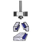 1904 Slotting And Rabbeting Router Bit 1/4" SH 1-1/4" D X 1/8" CL X 3/8" CD 2" OL alt 0