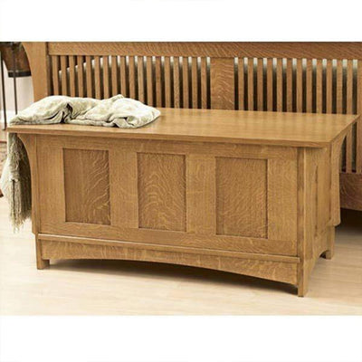 Downloadable Woodworking Project Plan to Build Arts and Crafts Blanket Chest alt 0
