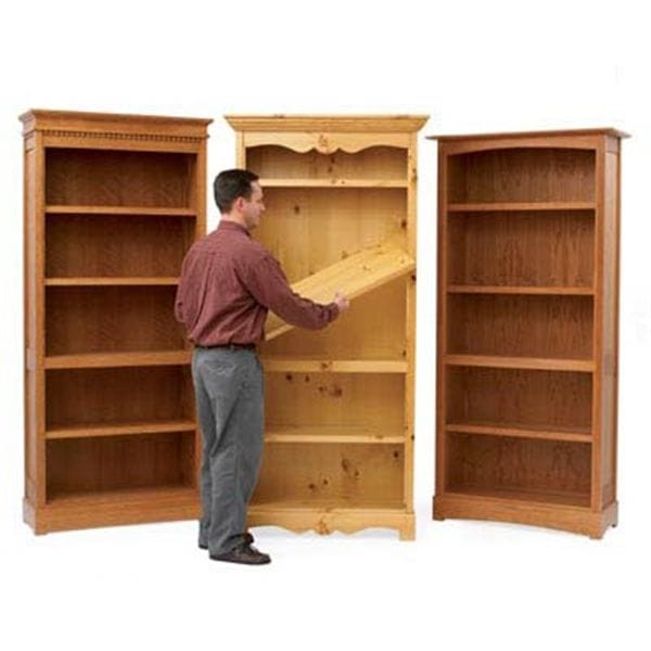 Woodworking Project Paper Plan to Build Trio of Bookcases alt 0