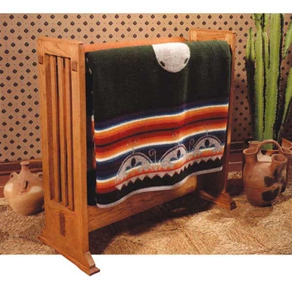 Woodworking Project Paper Plan to Build Arts and Crafts Quilt Rack alt 0