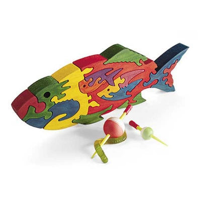 Woodworking Project Paper Plan to Build Scrollsawn Fishy Puzzle alt 0