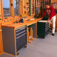 Woodworking Project Paper Plan to Build Space-Saving Workbench alt 0
