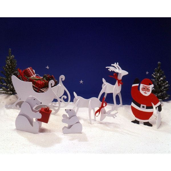 Woodworking Project Paper Plan to Build Tabletop Christmas Figures alt 0