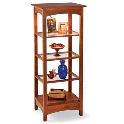 Woodworking Project Paper Plan to Build Lighted Showcase alt 0