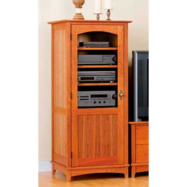 Woodworking Project Paper Plan to Build Entertainment Center Tower Cabinet alt 0