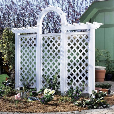 Woodworking Project Paper Plan to Build Arched Trellis alt 0