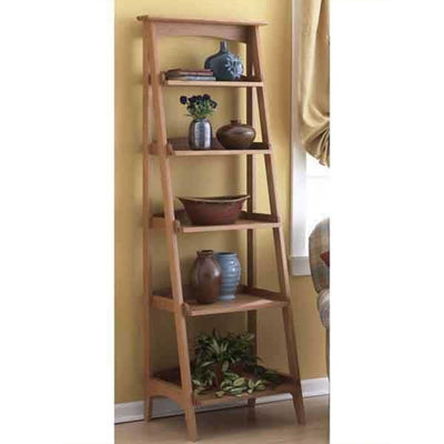 Downloadable Woodworking Project Plan to Build Shelves with a Fresh Slant alt 0