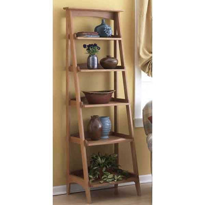 Woodworking Project Paper Plan to Build Shelves with a Fresh Slant alt 0