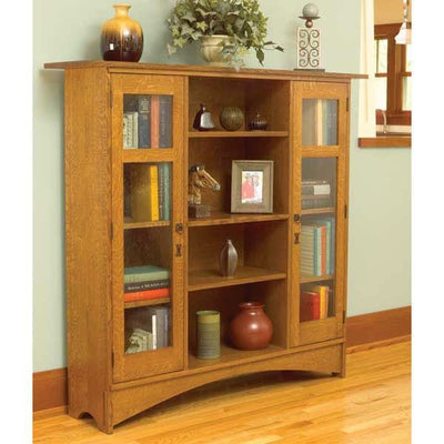 Woodworking Project Paper Plan to Build Mission Bookcase alt 0