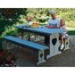 Woodworking Project Paper Plan to Build Picnic Table and Benches alt 0