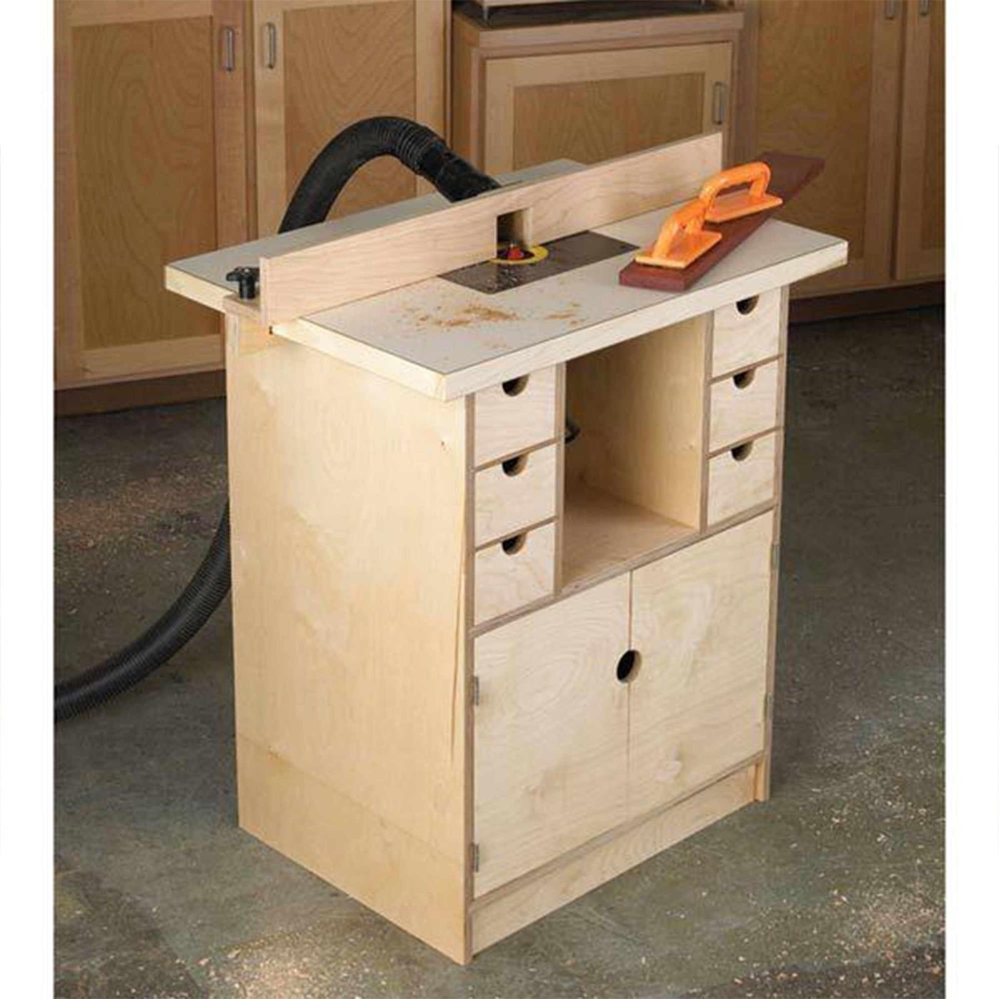 Downloadable Woodworking Project Plan to Build Router Table and Organizer alt 0