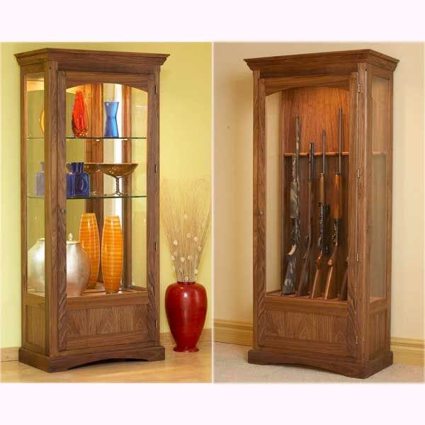 Woodworking Project Paper Plan to Build Convertible Display and Gun Cabinet alt 0