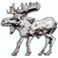 Walking Moose Pull, Left, Nickel Model 002N alt 0