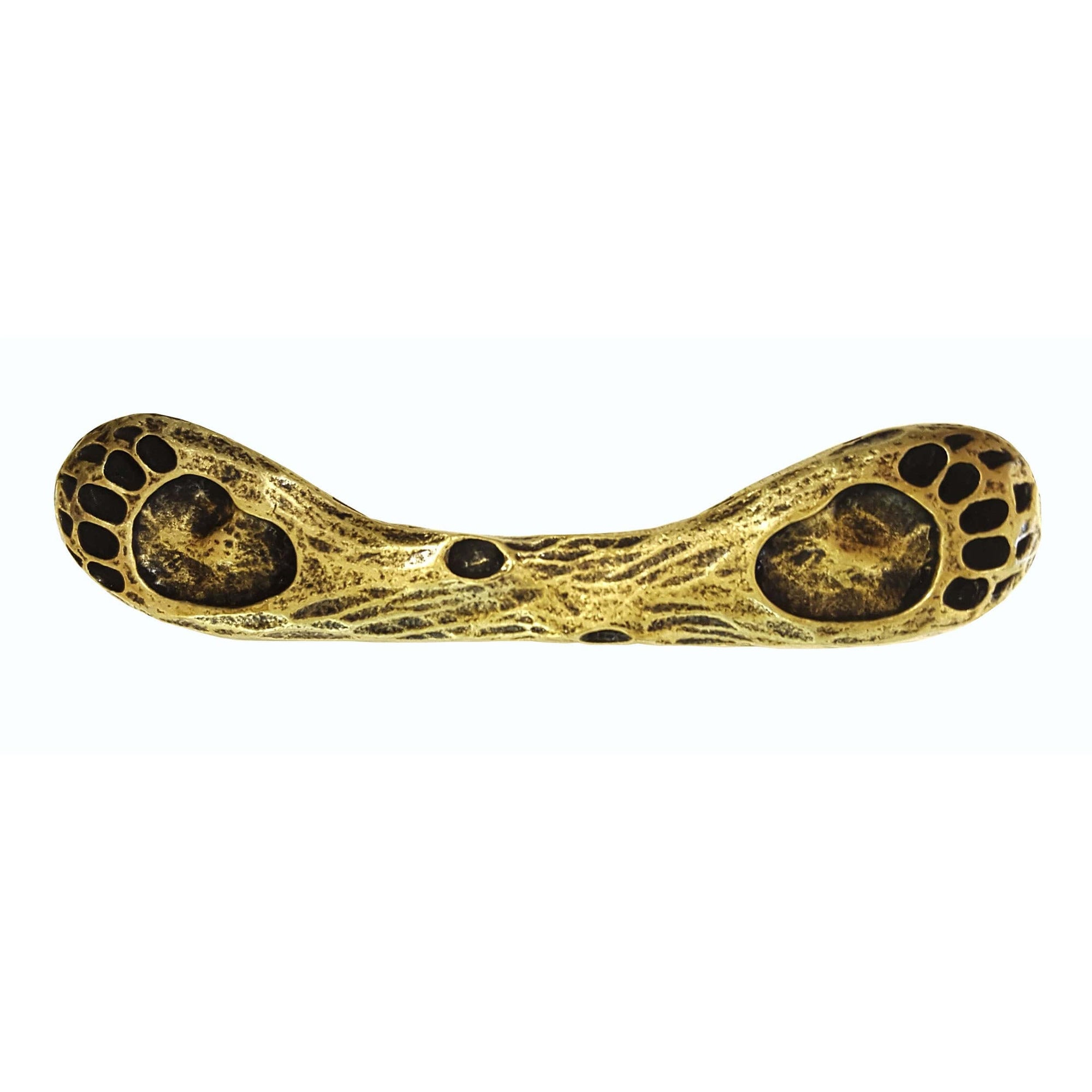 Dual Bear Track Pull, Antique Brass, Model 169AB alt 0