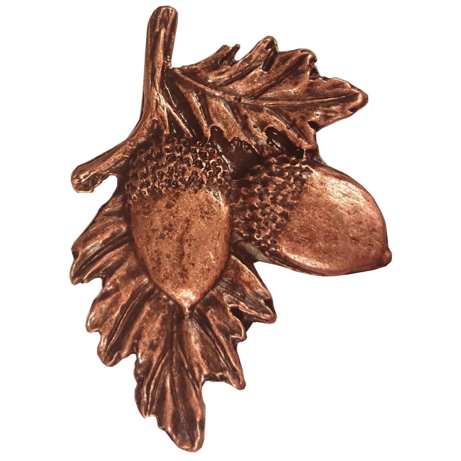 Acorns on Branch Pull, Antique Copper, Model 300AC alt 0