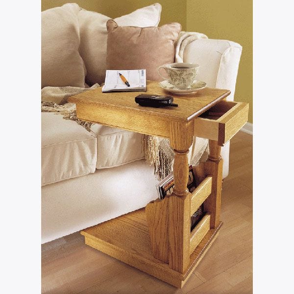Downloadable Woodworking Project Plan to Build Sofa Valet alt 0